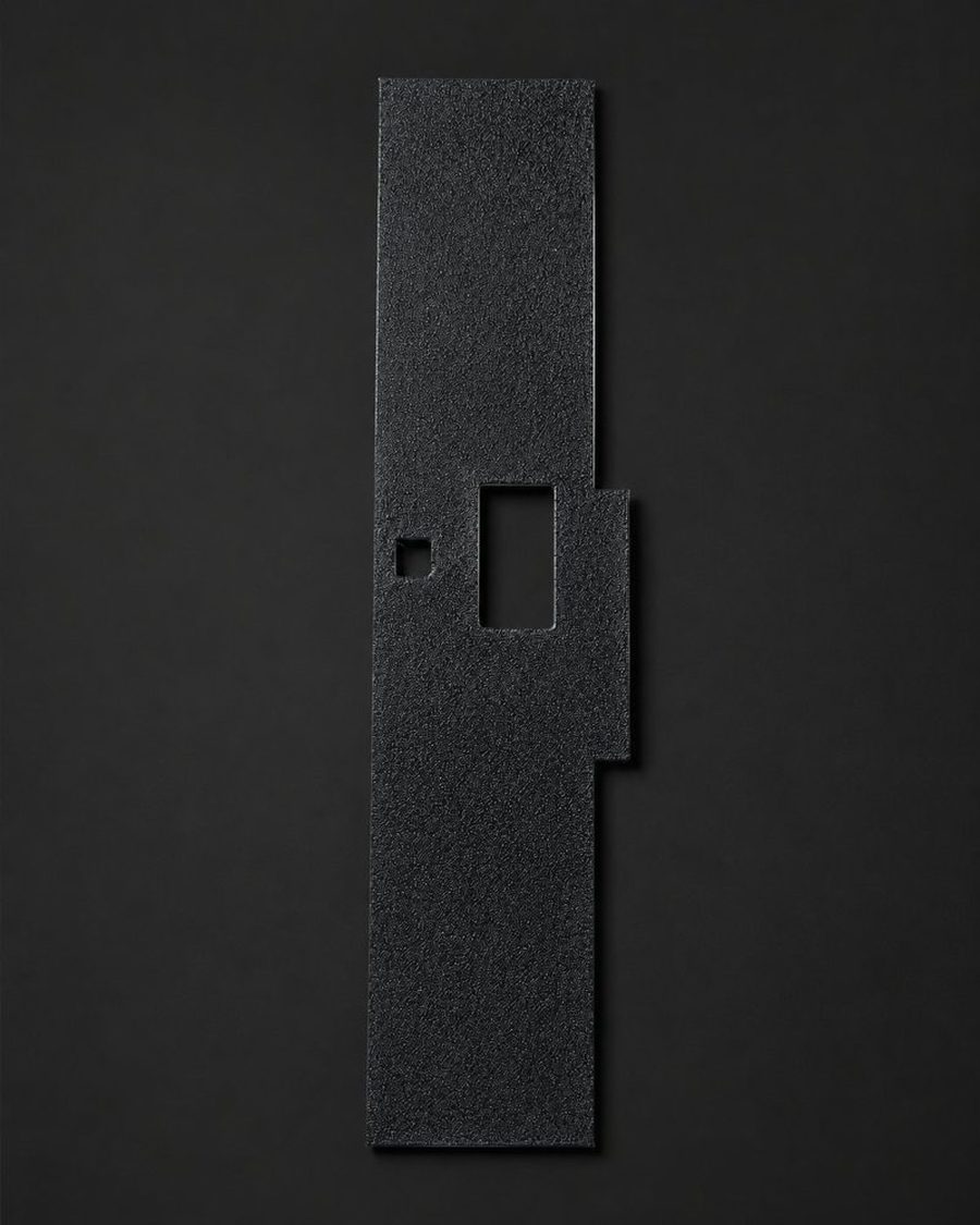 The RL-1001 shifter dust bezel in textured black, studio shot.